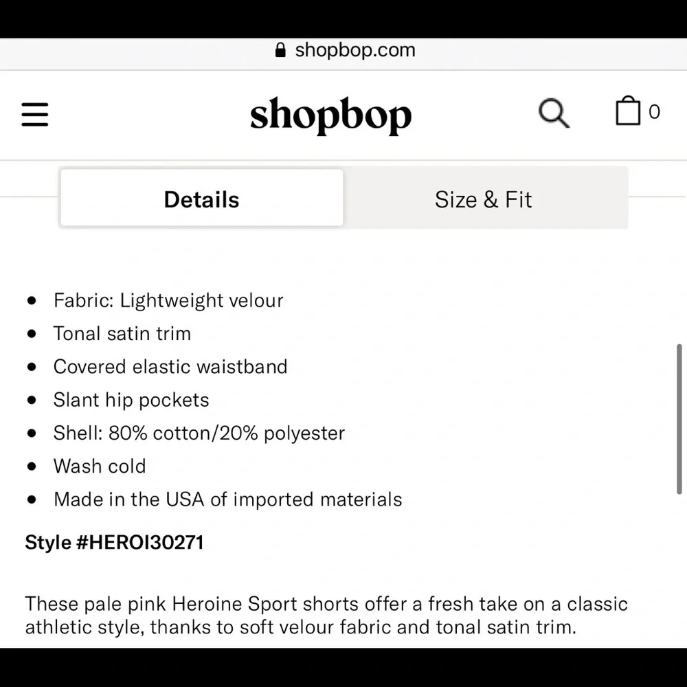 NWT $110 Heroine Sport Boost Shorts Blush Pink Size Small Shopbop Carbon38